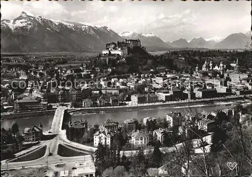 Salzburg Oesterreich Blick vom Imberg zur Altstadt Unterberg Bayrische Berge Kat. Salzburg