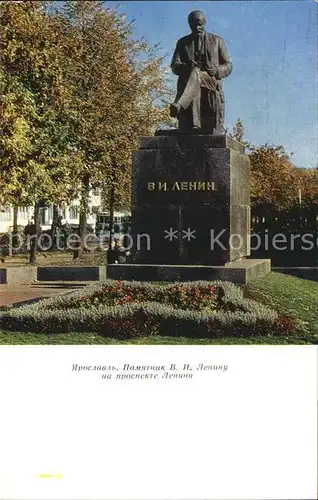 Jaroslawl Lenin Denkmal  Kat. Jaroslawl