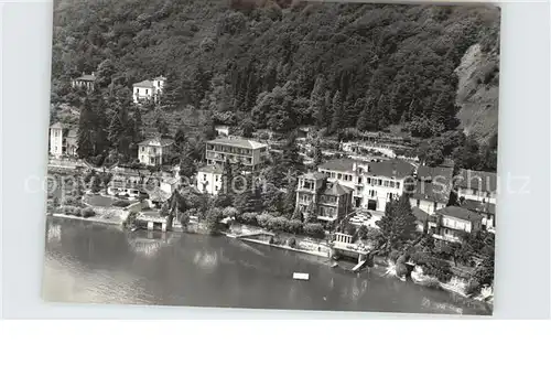 Melide Lago di Lugano Fliegeraufnahme
