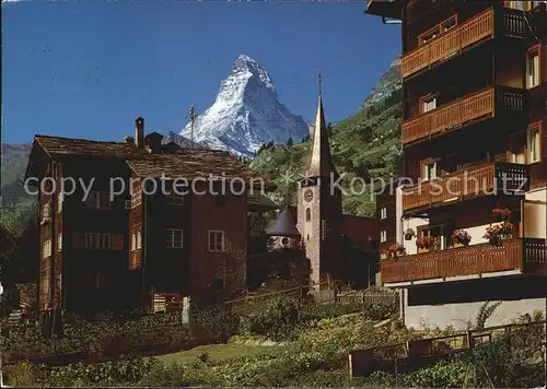 Zermatt VS Matterhorn Kirche Kat. Zermatt