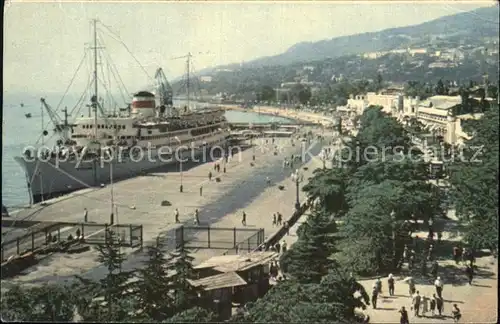 Jalta Ukraine Anlegestelle Dampfer 