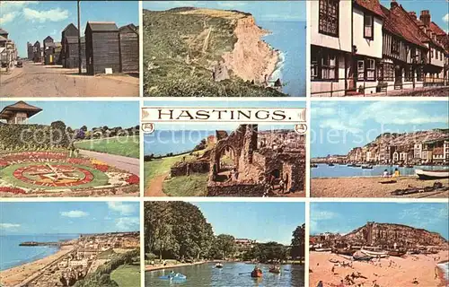 Hastings East Sussex Hafen Kueste Altstadt Kat. Hastings