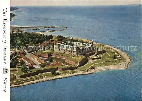 Elsinore Helsingor Kronborg Castle Schloss Fliegeraufnahme