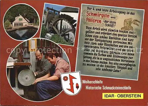 Idar Oberstein Weiherschleife Gebrueder Heinz Schmucksteinschleifer Kat. Idar Oberstein