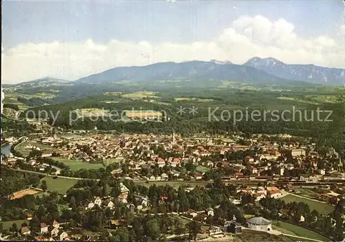 Traunstein Oberbayern Fliegeraufnahme mit Staufen und Zwiesel Kat. Traunstein