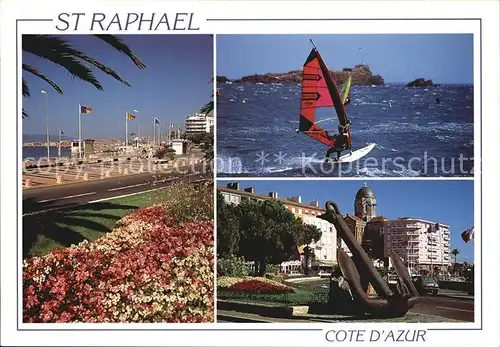Saint Raphael Var Promenade Windsurfen Monument Kat. Saint Raphael