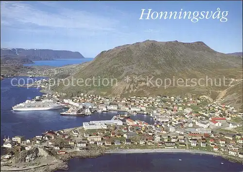 Honningsvag Fliegeraufnahme Kat. Norwegen