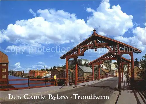 Trondheim Den Gamle Bybro Old Town Bridge Kat. Trondheim