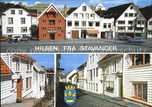 Stavanger Haeuserpartie Altstadt Kat. Stavanger