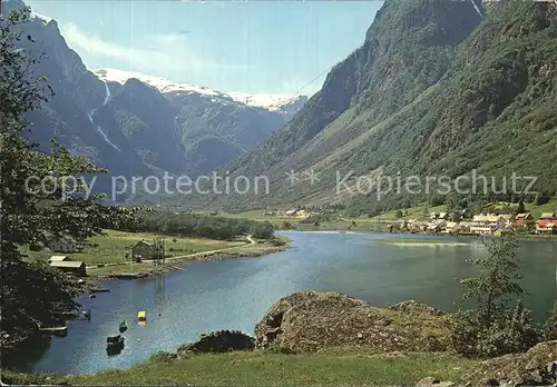 Gudvangen Norwegen Sognefjord Berge Kat. Norwegen