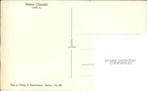 Davos GR Clavadel Kat. Davos