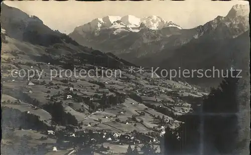 Reichenbach Kandertal BE mit Bluemlisalp Kat. Reichenbach Kandertal