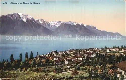Clarens Montreux et Alpes de Savoie Kat. Montreux