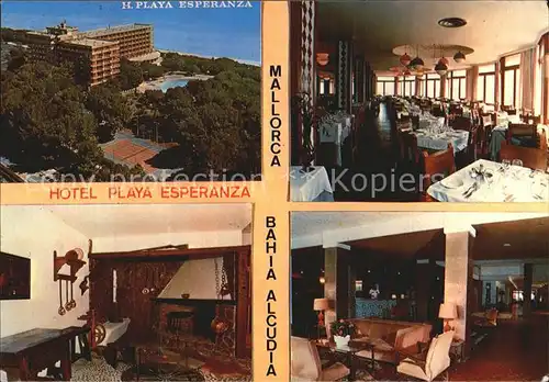 Bahia de Alcudia Fliegeraufnahme Hotel Playa Esperanza