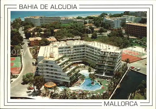 Bahia de Alcudia Fliegeraufnahme Apartamentos Eden Lago