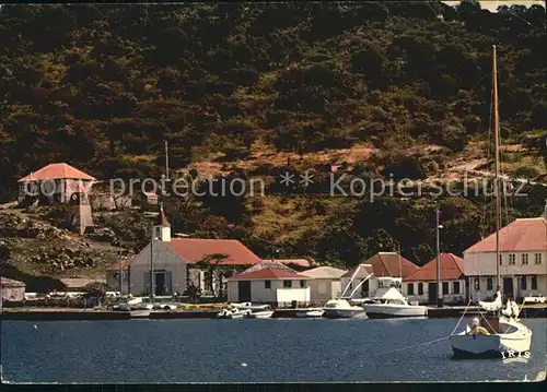 Gustavia Eglise Anglicane Voilier vue de la mer