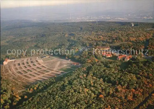 Buchenwald Weimar Nationale Mahn und Gedenkstaette ehemaliges Konzentrationslager Fliegeraufnahme Kat. Weimar