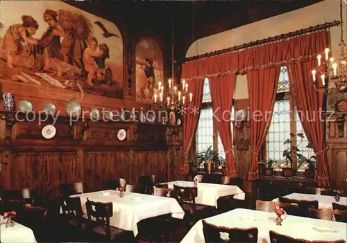 Fulda Hotel zum Ritter Restaurant Wandgemaelde Kat. Fulda