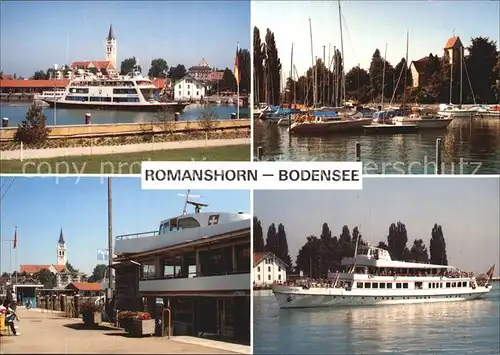 Romanshorn Bodensee Faehre Bootshafen Landungssteg MS Thurgau