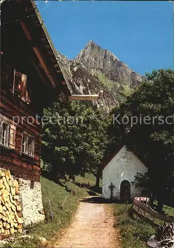 Gerstruben Kapelle mit Hofats Kat. Oberstdorf