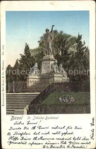 Basel BS St Jakobs Denkmal Kat. Basel