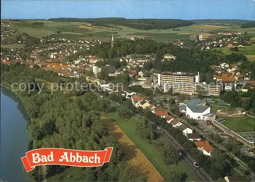 Bad Abbach Fliegeraufnahme mit Donau Kat. Bad Abbach