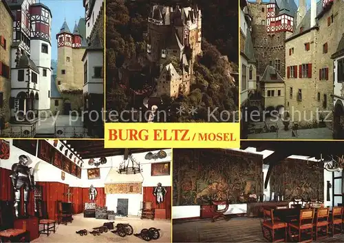 Burg Eltz Burg innen aussen  Kat. Wierschem