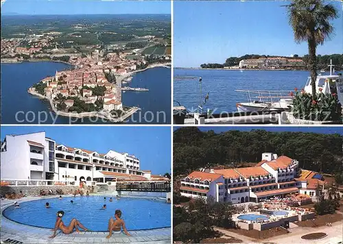 Porec Fliegeraufnahme Hotel Fortuna Kat. Kroatien