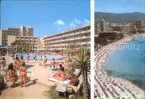 Mallorca Hotel Jamaica Fliegeraufnahme Strand Kat. Spanien