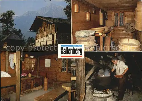 Kandersteg BE Alpkaeserei Schweizerisches Freilichtmuseum Ballenberg Kat. Kandersteg