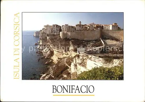 Bonifacio Corse du Sud Kueste Kalksteinkliff Kat. Bonifacio