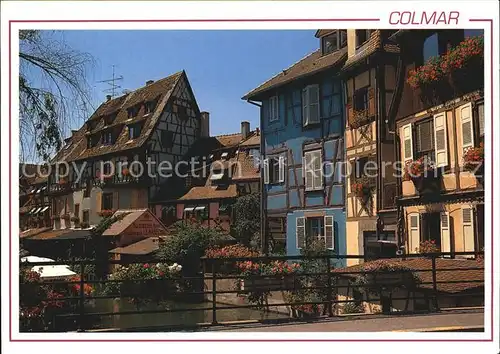 Colmar Haut Rhin Elsass La Petite Venise Altstadt Fachwerkhaeuser Kat. Colmar