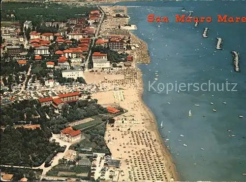 San Mauro Mare Spiaggia veduta aerea Kat. Rimini