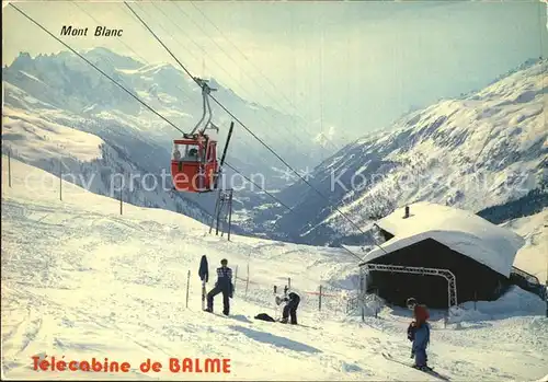 Le Tour Telecabine de Balme Massif du Mont Blanc Wintersportplatz Alpen Kat. Chamonix Mont Blanc