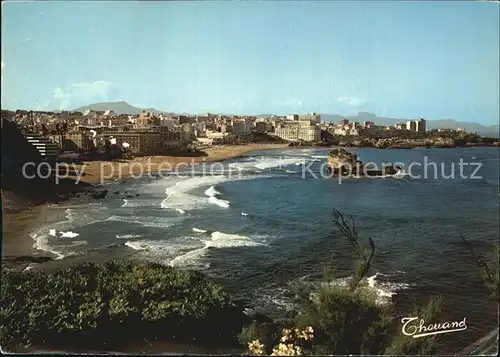 Biarritz Pyrenees Atlantiques Vue prise du Phare la Rhune Montagnes Espagnoles Kat. Biarritz