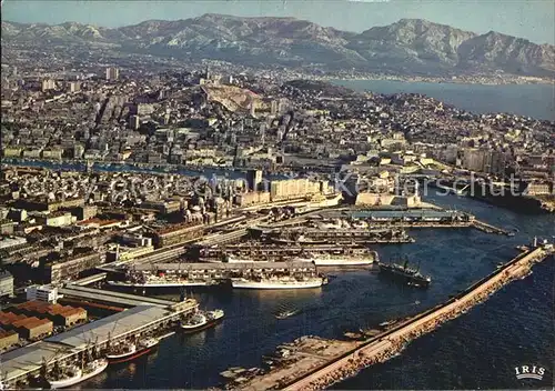 Marseille Bassin de la Joliette Notre Dame de la Garde la corniche vue aerienne Kat. Marseille