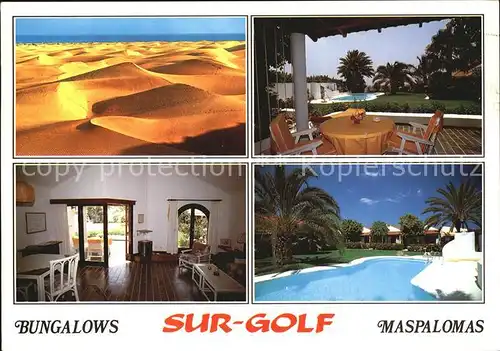 Maspalomas Bungalows Sur Golf Swimming Pool Wueste Kat. Gran Canaria Spanien