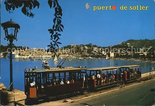 Puerto de Soller Touristenbahn Kat. Mallorca Islas Baleares
