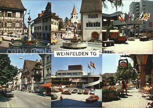 Weinfelden Brunnen Kirche Teilansichten Kat. Weinfelden