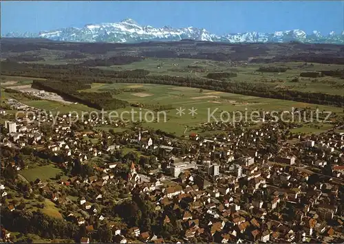 Weinfelden mit Saentiskette Fliegeraufnahme Kat. Weinfelden