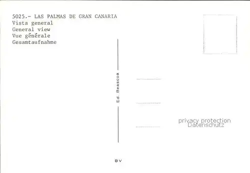Las Palmas Gran Canaria Blick ueber die Stadt Kat. Las Palmas Gran Canaria