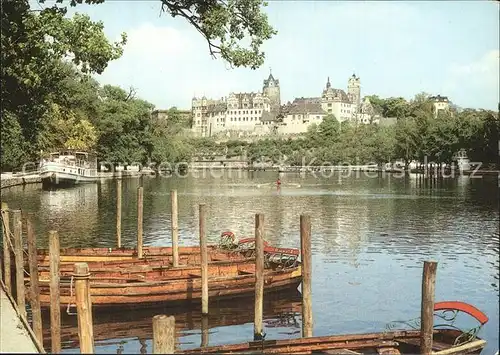 Bernburg Saale Blick zum Schloss Kat. Bernburg