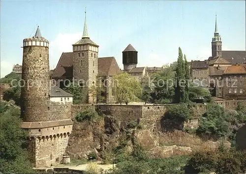 Bautzen Alte Wasserkunst Technisches Denkmal Altstadt Turm Kirche Kat. Bautzen