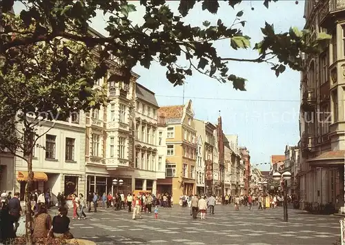 Rostock Mecklenburg Vorpommern Kroepeliner Strasse Fussgaengerzone Kat. Rostock