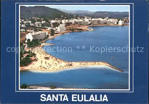 Santa Eulalia del Rio Desembocadura Rio Balear vista aerea Kat. Ibiza Islas Baleares
