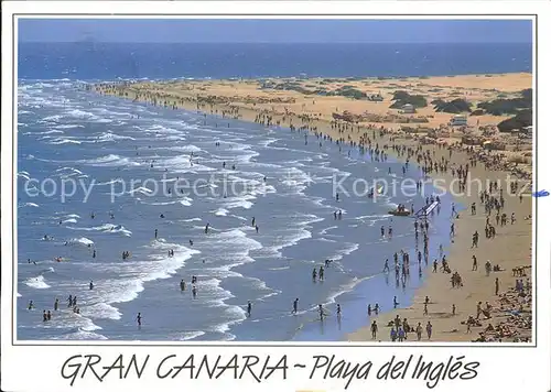 Playa del Ingles Gran Canaria Fliegeraufnahme Kat. San Bartolome de Tirajana