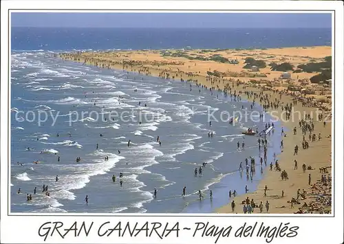 Playa del Ingles Gran Canaria Fliegeraufnahme Kat. San Bartolome de Tirajana