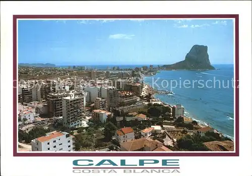 Calpe Vista panoramica Costa Blanca Kat. Alicante