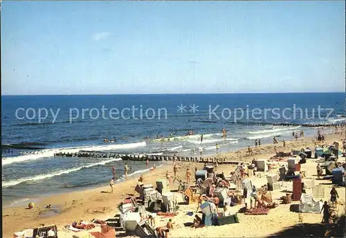 Warnemuende Ostseebad Ostsee Strand Kat. Rostock