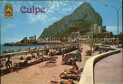 Calpe Playa de la Fosa y Penon de Ifach Kat. Alicante